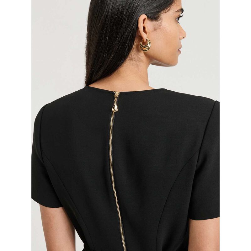 Veronika Maine Double Weave Flared Midi Dress image number 2